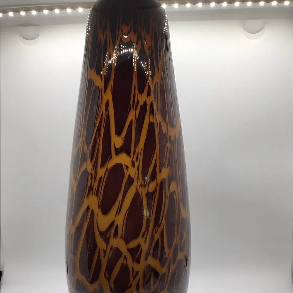 Mikasa Lava Look Art Glass Vase